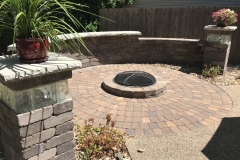 Seating Wall, Firepit, Patio - Turf and Landscaping, Inc