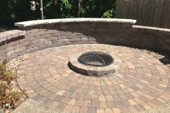 Seating Wall, Firepit, Patio - Turf and Landscaping, Inc